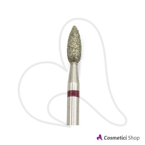 Immagine di Punta fresa in acciaio diamantato a goccia Real Nails Professional