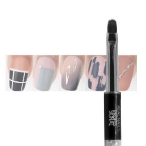 Immagine di Pennello per ricostruzione unghie in gel lingua di gatto n°6 Real Nails Professional