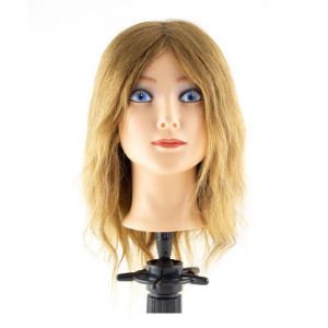 Immagine di Testina accademia con capelli naturali 35 cm Xanitalia