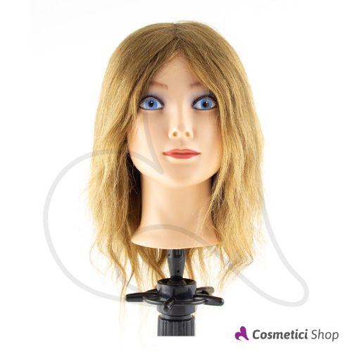 Immagine di Testina accademia con capelli naturali 35 cm Xanitalia