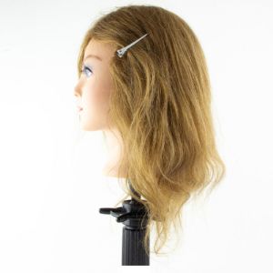 Immagine di Testina accademia con capelli naturali 35 cm Xanitalia