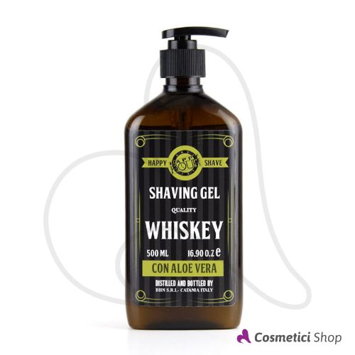 Immagine di Gel da rasatura con Aloe Vera Whiskey Happy Hour 500 ml