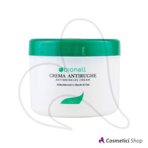 Crema viso antirughe Acido Ialuronico e Bacche di Goji Bionell 500 ml