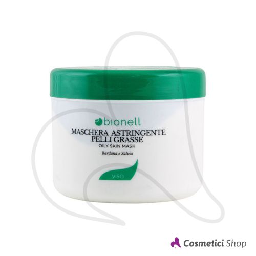Maschera viso astringente pelli grasse Bardana e Salvia Bionell 500 ml