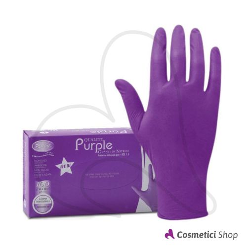 Immagine di Guanti monouso in nitrile viola Purple Ro.ial