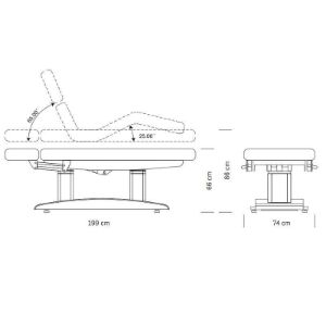 Immagine di Lettino elettrico Ocean Wood SPA Xanitalia