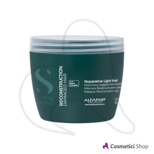 Maschera leggera ristrutturante Reparative Light Mask Reconstruction Semi di lino Alfaparf Milano 500 ml
