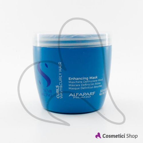 Maschera definizione ricci Enhancing Mask Curls Semi di lino Alfaparf Milano 500 ml