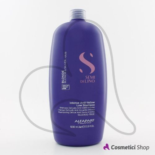 Shampoo delicato anti giallo Anti-Yellow Low Shampoo Blonde Semi di lino Alfaparf Milano 1000 ml