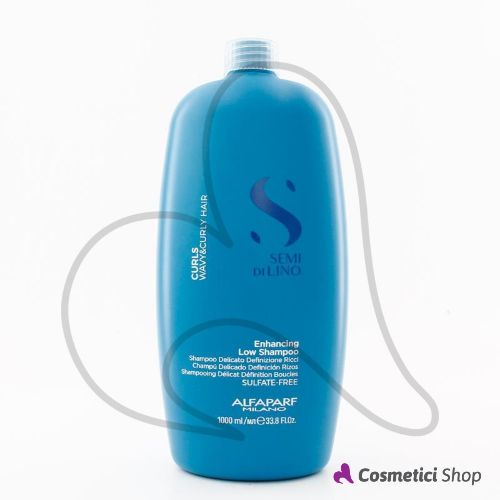Shampoo delicato definizione ricci Enhancing Low Shampoo Curls Semi di lino Alfaparf Milano 1000 ml