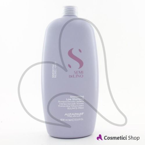 Shampoo delicato lisciante Smoothing Low Shampoo Smooth Semi di lino Alfaparf Milano 1000 ml