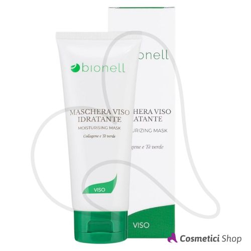 Maschera viso idratante Collagene e Tè Verde Bionell 100 ml