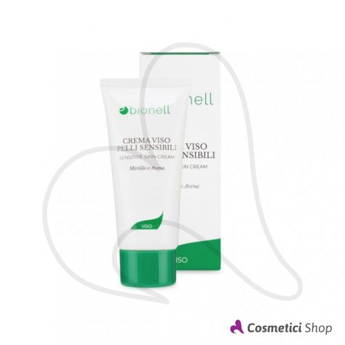 Crema viso pelli sensibili Mirtillo e Avena Bionell 50 ml