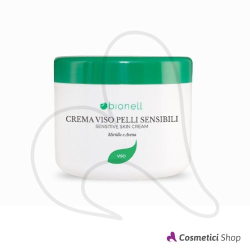 Crema viso pelli sensibili Mirtillo e Avena Bionell 500 ml
