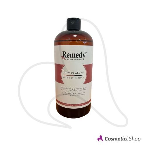 Shampoo dopocolore capelli colorati e trattati Olio di Argan e Acido Ialuronico Remedy