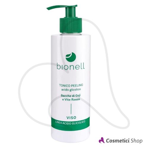 Tonico Peeling viso acido glicolico Bacche di Goji e Vite Rossa Bionell