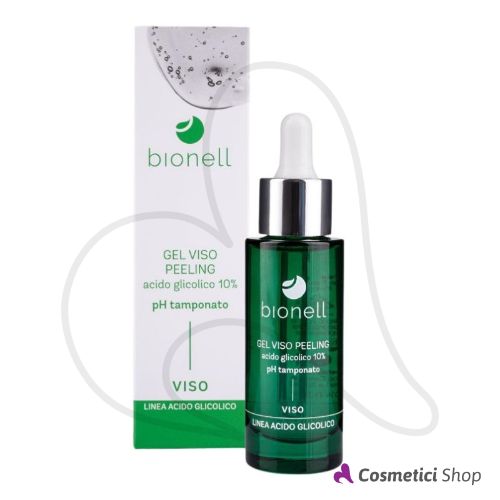 Gel viso peeling Acido Glicolico 10% pH tamponato Bionell