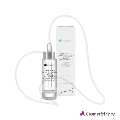 Siero viso concentrato Acido ialuronico Effetto Antirughe Idratante Suprema Bionell