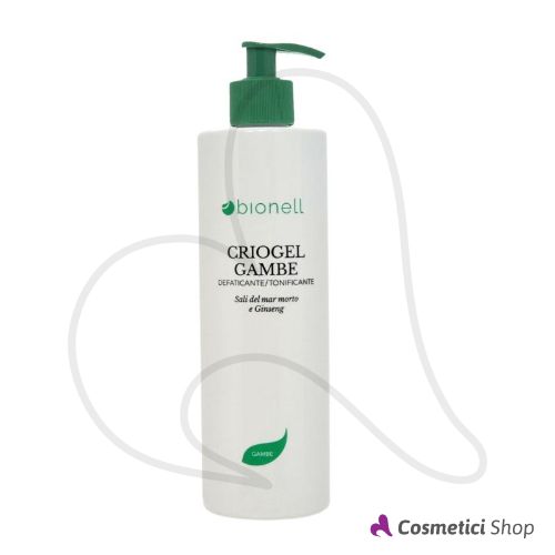 Criogel gambe defaticante tonificante Sali del Mar Morto e Ginseng Bionell