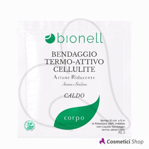 Bendaggio termo-attivo cellulite caldo Azione Riducente Ananas e Bardana Bionell