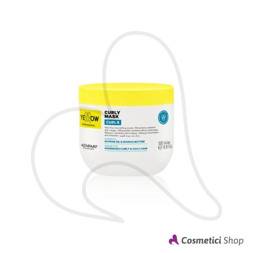 Maschera nutriente ricci anti-crespo Curly Mask Curls Yellow Alfaparf 500 ml