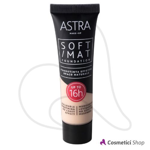 Fondotinta Effetto Opaco Naturale Soft Mat Foundation Astra