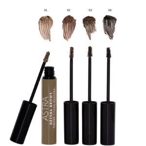 Mascara Sopracciglia Definite Geisha Brows Tinted Fixing Mascara Astra Make-up colori