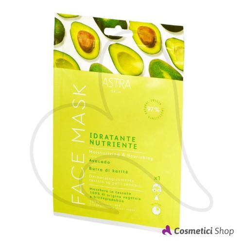 Maschera Viso in Tessuto Face Mask Idratante Nutriente Astra Skin