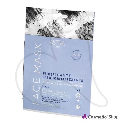 Maschera Viso in Tessuto Face Mask Purificante Sebonormalizzante Astra Skin