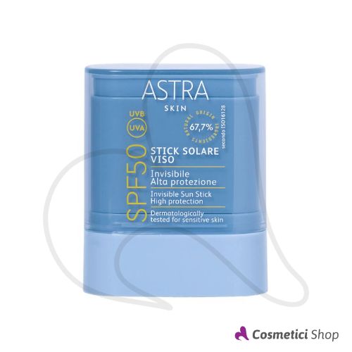 Stick solare viso Invisibile Alta protezione SPF50 Astra Skin